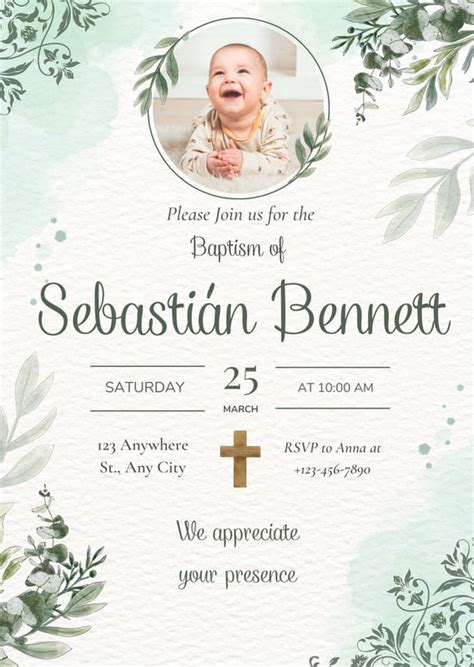 adobe baptism invitation maker|Baptism Invitation Maker: Create Divine Baptism Invites Online!.